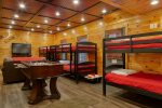 Lower Level Bunk Area with Foosball Table